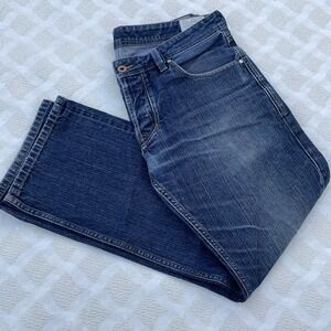 Diesel Jeans Men's 34x30 Larkee Blue Regular Straight  Button Fly